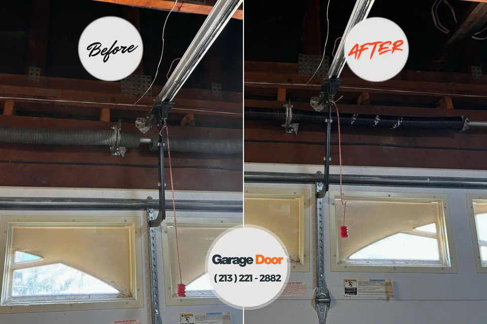 Before and after: garage door repair near me Big Coppitt Key